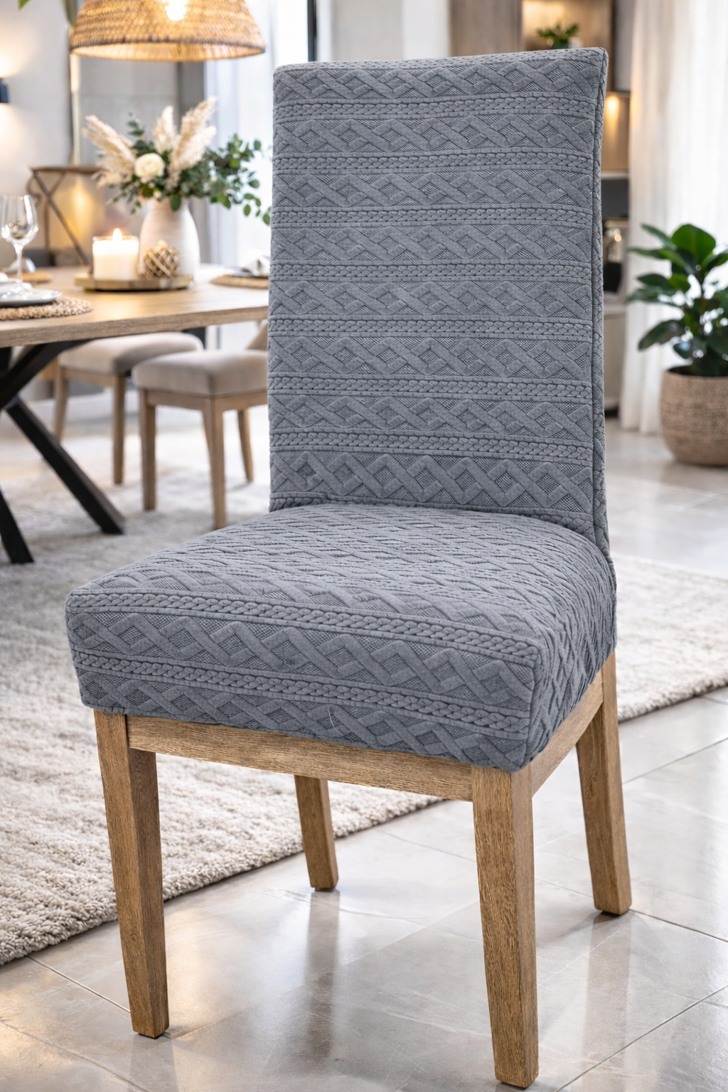 FUNDA PARA SILLA DE COMEDOR CON RELIEVE ⭐⭐⭐⭐⭐ 5/5