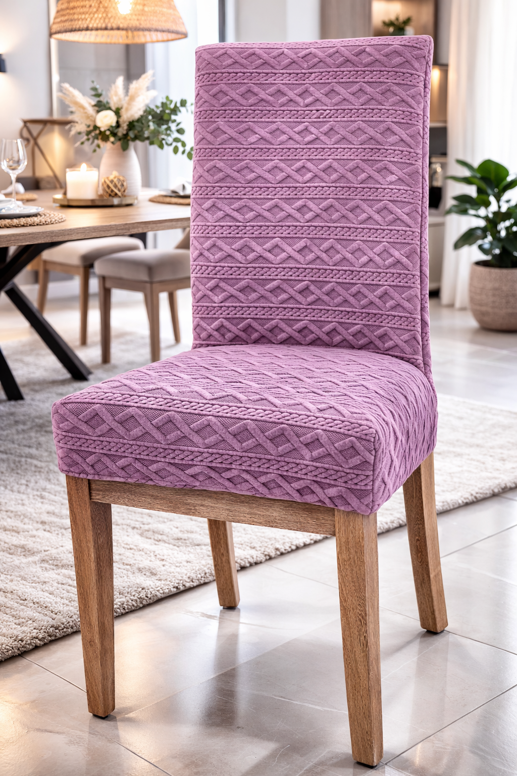 FUNDA PARA SILLA DE COMEDOR CON RELIEVE ⭐⭐⭐⭐⭐ 5/5