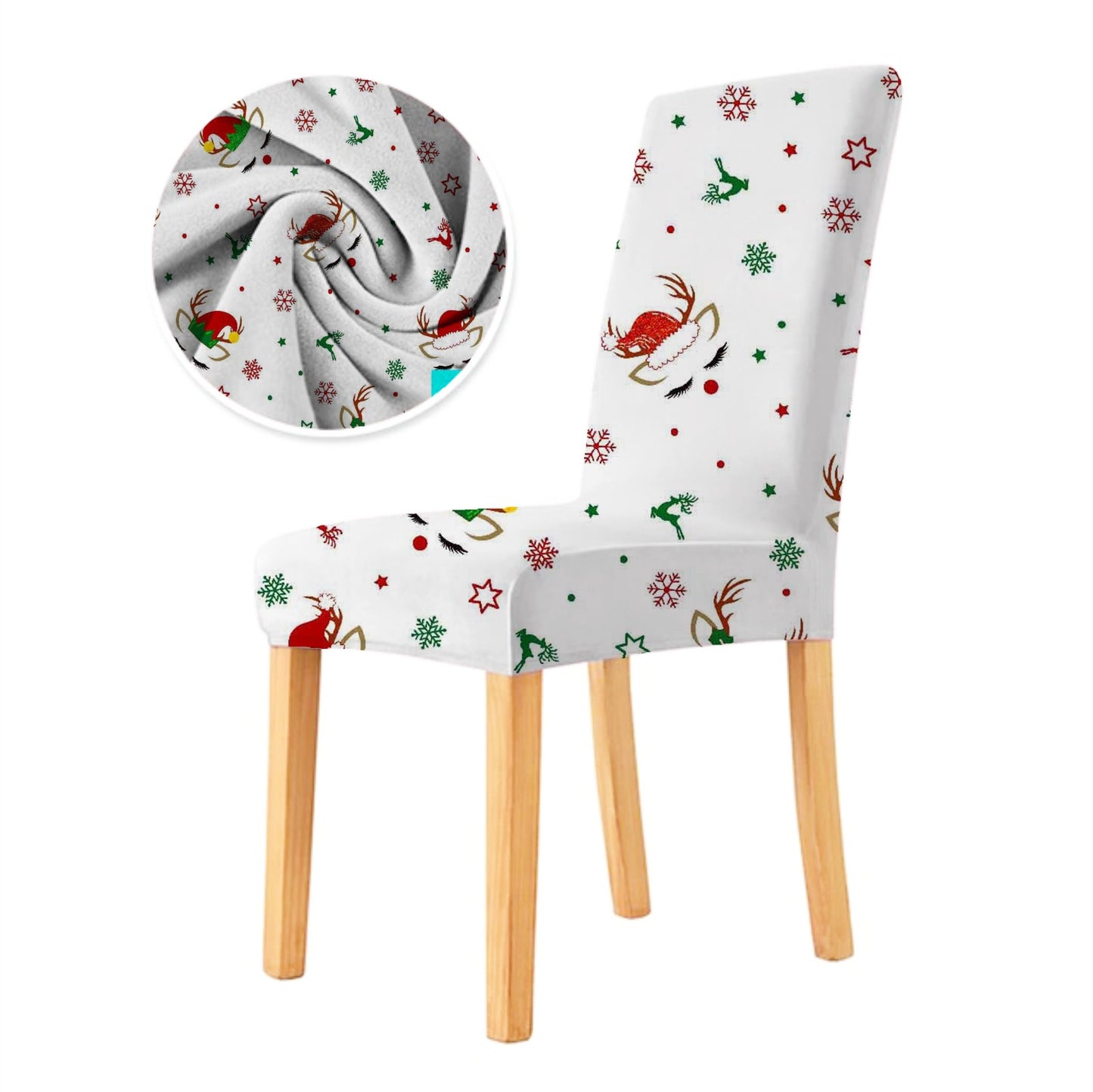 FUNDA PARA SILLA DE COMEDOR NAVIDEÑA